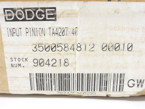 Dodge 904218; Input Pinion Shaft TA4207-40