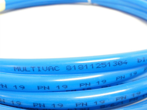 Multivac 81811251304; Blue Plastic Tubing; 10ft x 1/8"ID