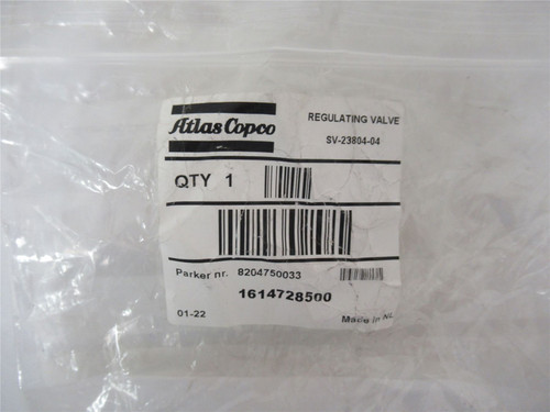 Atlas Copco 1614728500; Pressure  Regulating ValveSV-23804-04