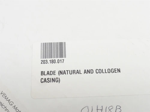 Vemag 203.180.017; Natural/Collagen Casing Blade