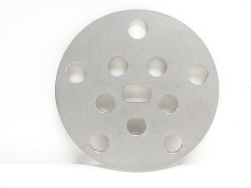 Marel 247278; Stainless Steel 10-Hole Finger Disk; 5-7/8"OD