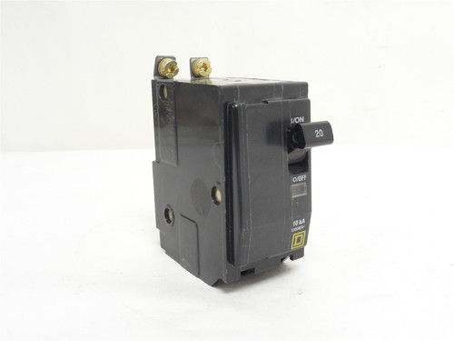 Square D QOB220; Bolt On Circuit Breaker; 20A; 2P; 120/240VAC