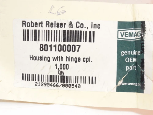 Vemag 801100007; Complete Housing W/Hinge; SS