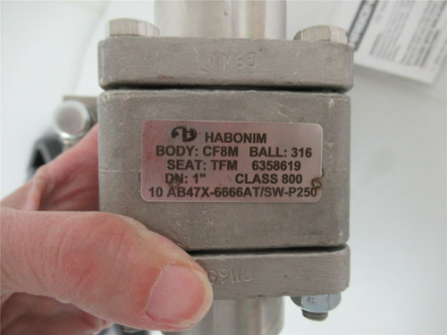 Harbonim 10AB47X-6666AT/SW-P250;  Actuated Ball Valve 1" Port