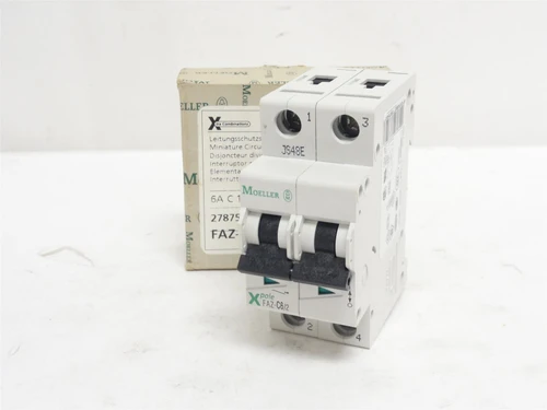 Moeller FAZ-C6/2; Mini-Circuit Breaker; 6A; 2P; 277/480VAC