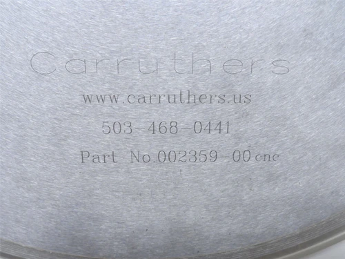 Carruthers 002359-00; Steel Circular Knife; 12"OD