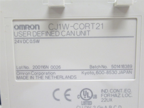 Omron CJ1W-CORT21; Communications Module; 24VDC; 0.5W