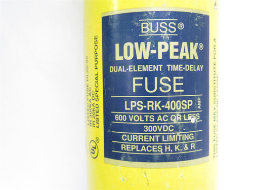 Bussmann LPS-RK-400SP; Dual-Element Time Delay Fuse 400A