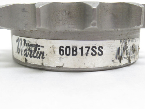 Martin 60B17SS x 1-1/4; Sprocket # 60; SS; 17 Teeth; 1-1/4"ID