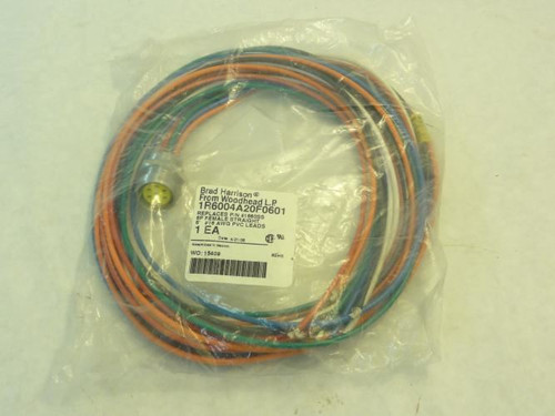Brad Harrison 1R6004A20F0601; Cordset; 6P; 6' # 16 AWG PVC Leads