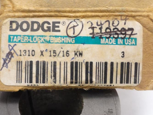 Dodge 119397; Taper-Lock Bushing 1310 x 15/16"ID