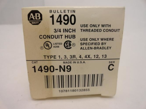 Allen-Bradley 1490-N9; Rostone Hub Assembly 3/4" NPT