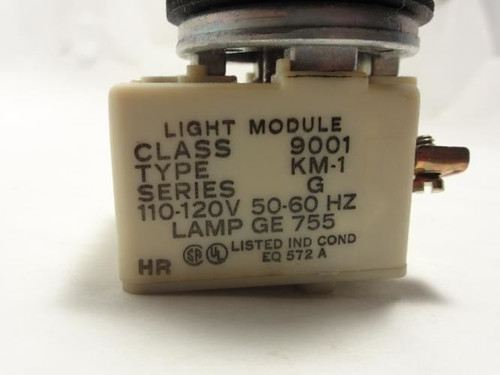 Square D 9001KP1R9; Pilot Light; 110/120V; 50/60Hz; Red