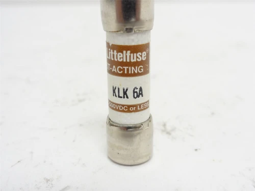 Littlefuse KLK-6A; Fast Acting Fuse; 6A; 600VAC/500DC