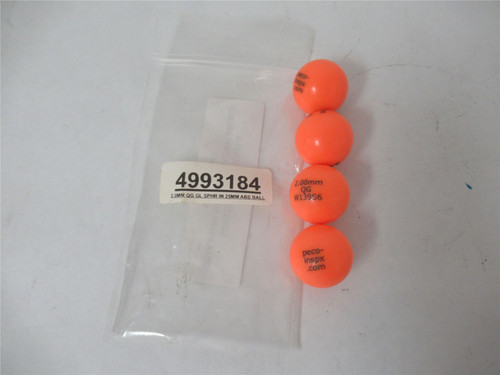 Peco 4993184; Lot-4 2.0 mm QG Sphr 25mm ABS Balls