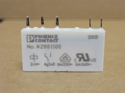 Phoenix 2961105; Solid State Relay; 6A; 250VAC; SPDT; 5-Pin