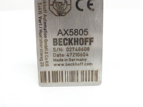 Beckhoff AX5805; TwinSAFE Drive Option PC Card