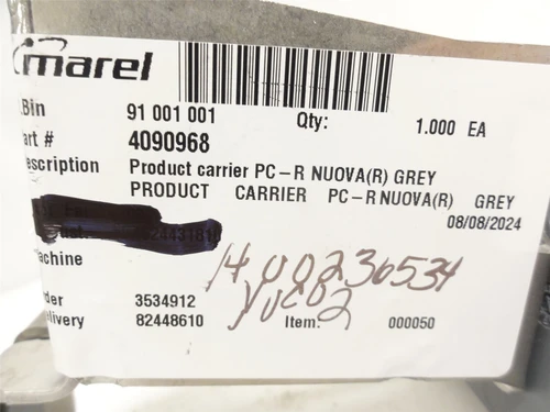 Marel 4090968; Grey Product Carrier Assembly/Shackle