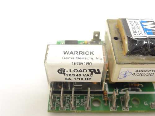 Warrick Controls 16DB1B0; Level Controller; 120/240VAC; 5 Amps