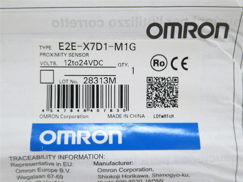 Omron E2E-X7D1-M1G; Inductive Proximity Sensor; 12-24VDC