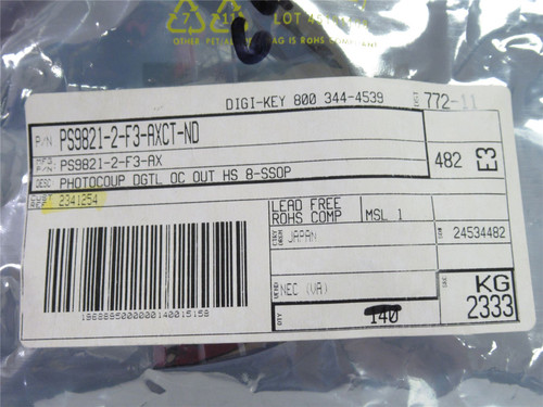 Renesas PS9821-2-F3-AX; Lot-13 Octocoupler Logic-Out