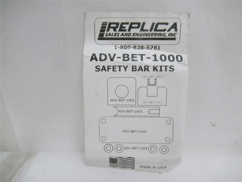 Replica ADV-BET-1000; Safety Bar Kit; Stainless Steel