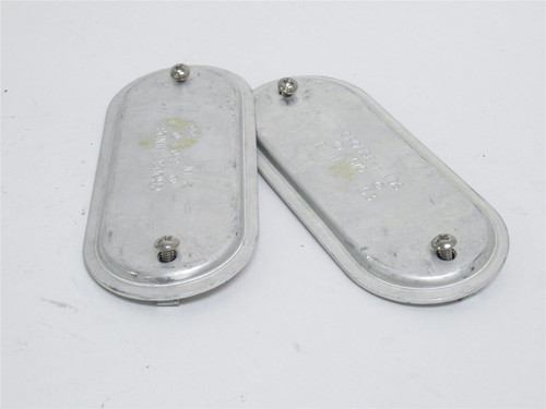 Crouse-Hinds 670; Lot-2; Condulet Form 7 Wedge Nut Covers