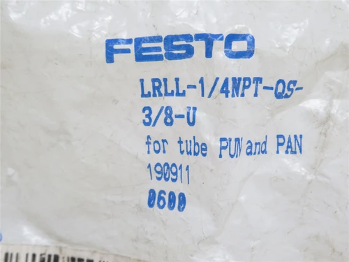 Festo LRLL-1/4NPT-QS-3/8-U; Pressure Regulator 190911; 3/8"