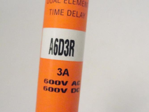 Ferraz A6D3R; Fuse; 3A 600VAC/VDC