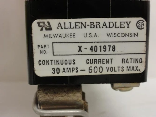 Allen-Bradley X-401978; Fuse Block; 30A; 600V; 4 Pole