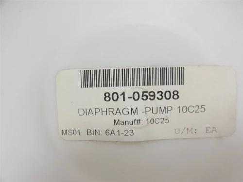 MFG- 10C25; Pump Diaphragm; 9/16"ID x 6-5/8"OD