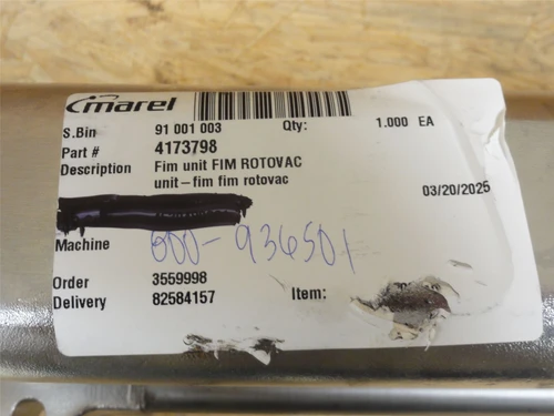 Marel 4173798; Rotovac Film Module Assembly