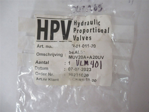 Hydraulic Proportional Valves CKR1-1120; Seal Kit forMUVValve