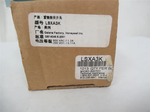 Honeywell LSXA3K; Precision Limit Switch 10A 600V