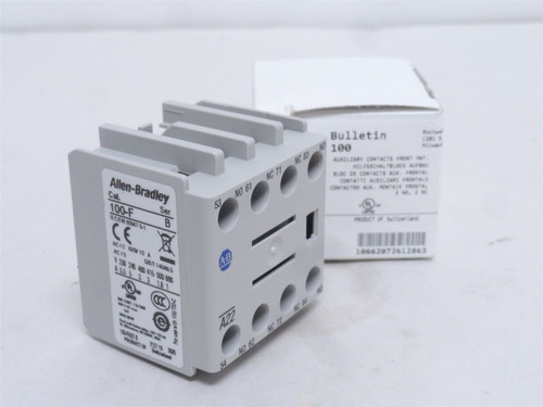 Allen-Bradley 100-FA22; Auxiliary Contact Block; 2NO/2NC; 10A