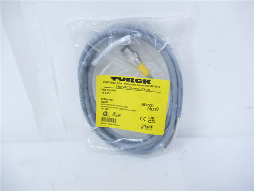 Turck RS-4.4T-2;  Cable M12 Female 4 Cond 2m 22 AWG