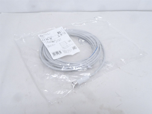 ifm EVF010; Straight Connector SS Nut M12 5-Wire 5mLong