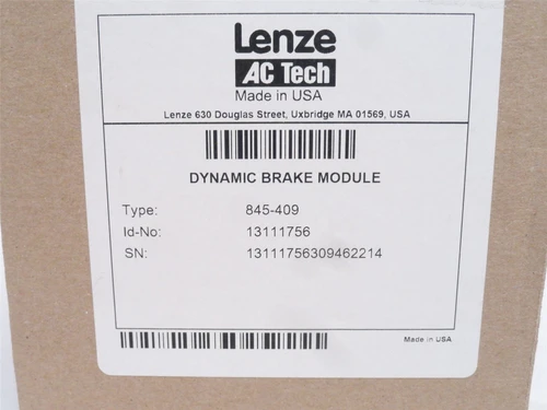 Lenze 845-409; AC Tech Dynamic Braking Module 1.5HP; 480V