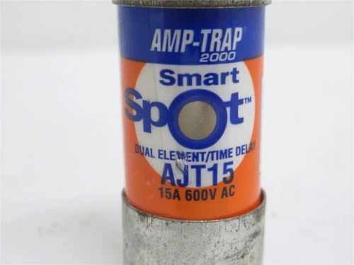 Ferraz AJT15; Dual Element Time-Delay Fuse; 15A; 600VAC