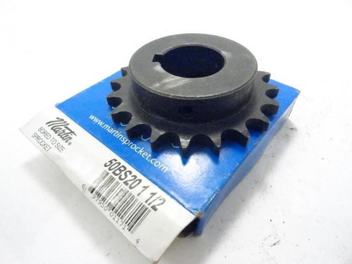 Martin 50BS20-1-1/2; Sprocket # 50; 20T; 1-1/2"ID