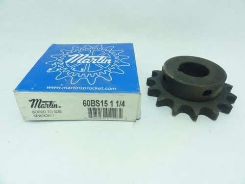 Martin 60BS15-1-1/4; Sprocket # 60 15T 1-1/4"ID