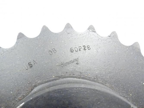 Browning 60P28; Bushed Sprocket. # 60; 28T