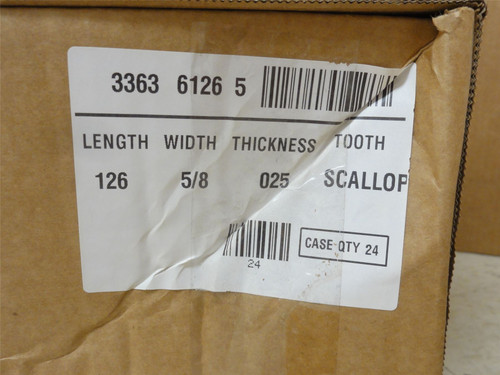 Bunzl 336361265; Lot-72 Edge-Master Bandsaw Blades; 126" Long