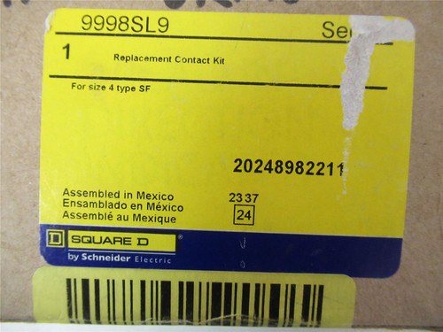 Square D 9998SL9; Contactor Replacement Kit NEMA Sz 4 200A 3P
