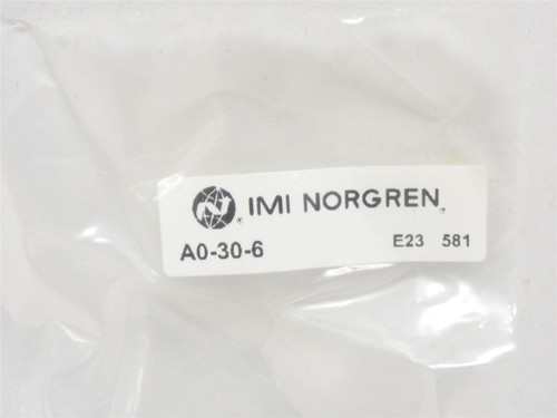 Norgren A0-30-6; Push Button Control Valve; Size: 1/4" tube
