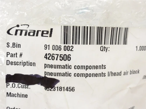 Marel 4267506; Air Manifold Assembly SPE-CFO10153; 0.6MPa
