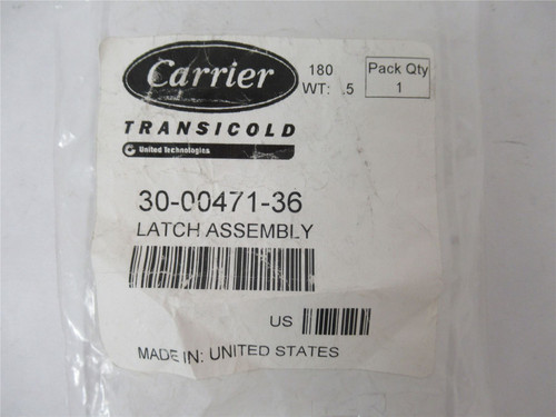 Carrier 30-00471-36; Housing Clip Transicold Latch Assembly