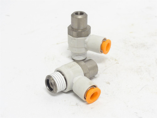 SMC AS2201F-N02-07SD; Lot-2 Speed Control Valves; Size: 1/4"