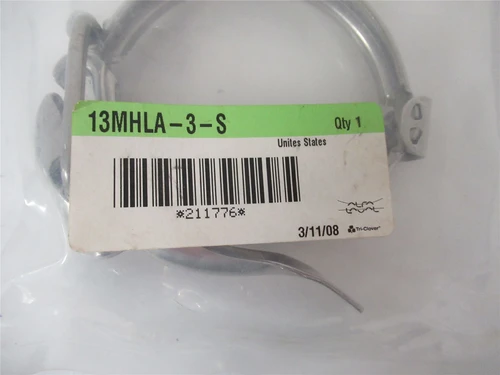 Alfa Laval 13MHLA-3-S; Hinged Clamp 3" Stainless Steel