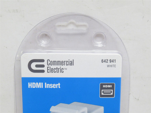 Commercial Electric 642-941; White HDMI Insert ; Wall Mount